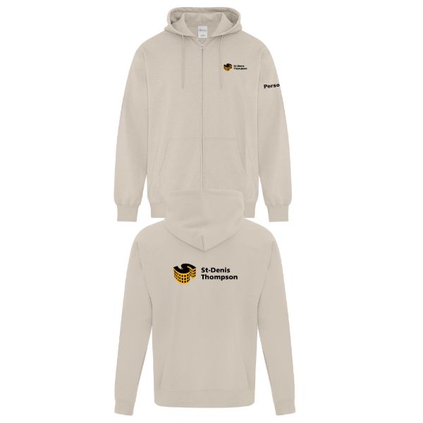 Image de Ouaté avec capuchon et zip complet unisexe - ATCF2600