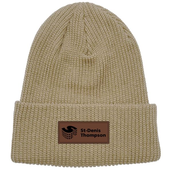 Image de Tuque Tofino avec écusson en cuir 