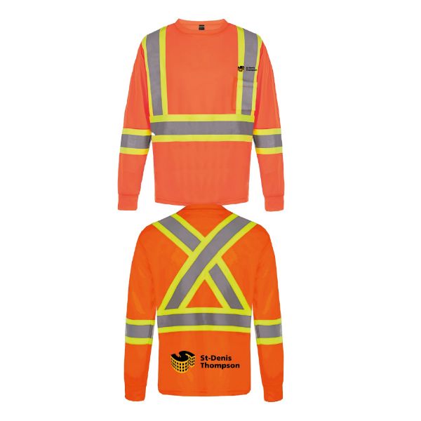 Image de Chandail manche longue haute visibilité - S05948