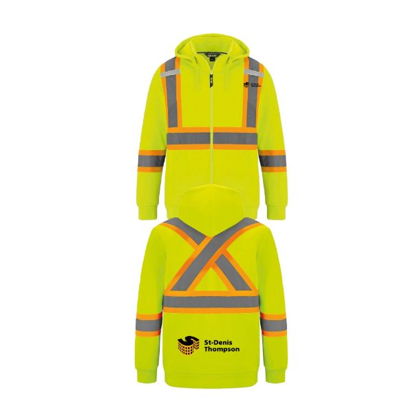 Image de Kangourou avec zip haute visibilité - L01380